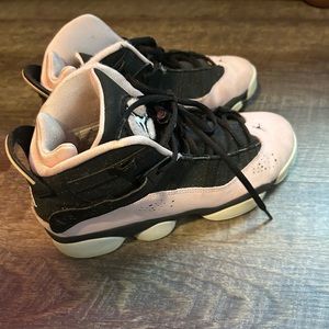 Pink & Black Jordan 6 Rings Kid Size 7 Youth
